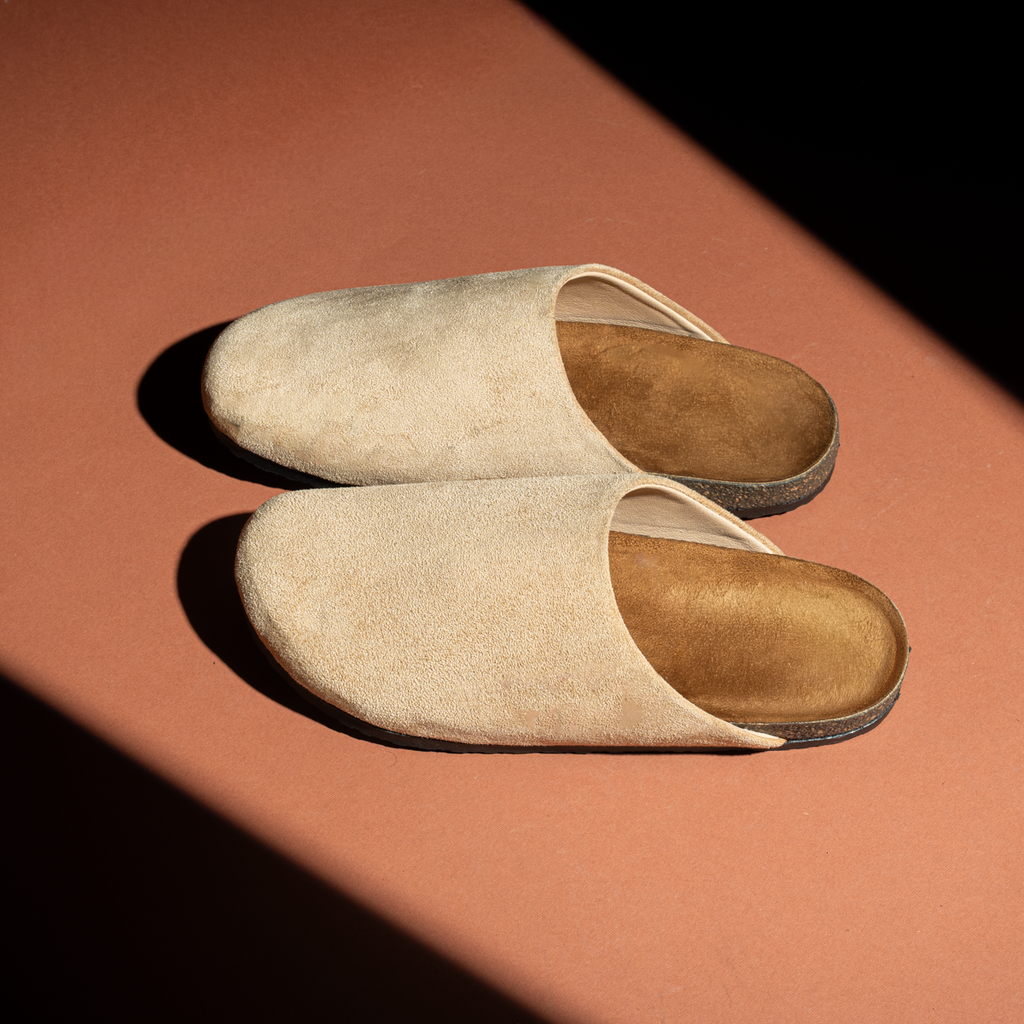 Leather slipper