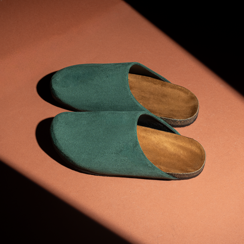 Leather slipper